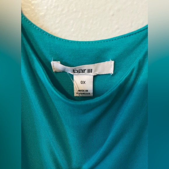 New no Tag Teal Bar III Midi Dress Size 0X - Picture 2 of 3